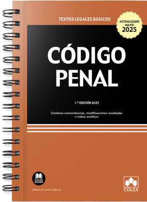 CÓDIGO PENAL (ENCUADERNACIÓN CON ESPIRAL)