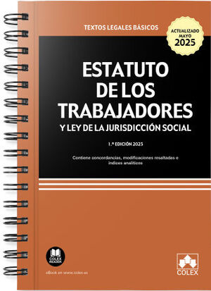ESTATUTO DE LOS TRABAJADORES Y LEY DE LA JURISDICCIÓN SOCIAL (ENCUADERNACIÓN CON