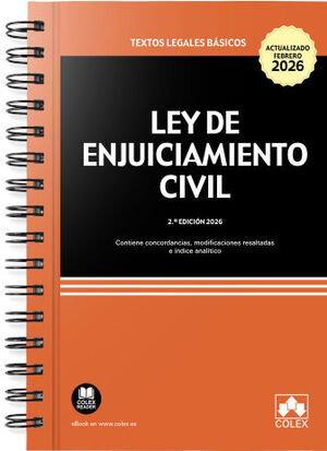 LEY DE ENJUICIAMIENTO CIVIL - ENCUADERNACIÓN CON ESPIRAL