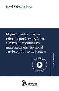 JUICIO VERBAL TRAS SU REFORMA POR LEY ORGÁNICA 1/2025 DEMEDIDAS EN MATERIA DE EFICIENCIA DEL SERVICIO PÚBLICO DE JUSTICIA