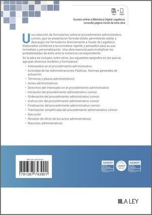 FORMULARIOS DEL PROCEDIMIENTO ADMINISTRATIVO COMÚN