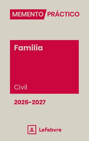 MEMENTO FAMILIA (CIVIL) 2026-2027
