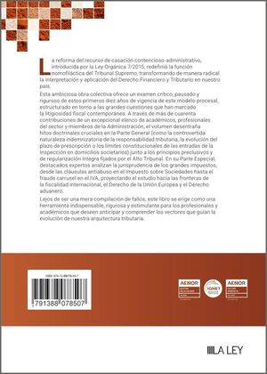 10 AÑOS DE JURISPRUDENCIA CASACIONAL EN MATERIA TRIBUTARIA Y ADUANERA