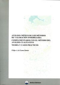 ANALISIS CRITICO METODOS DE VALORACION INMOBILIARIA